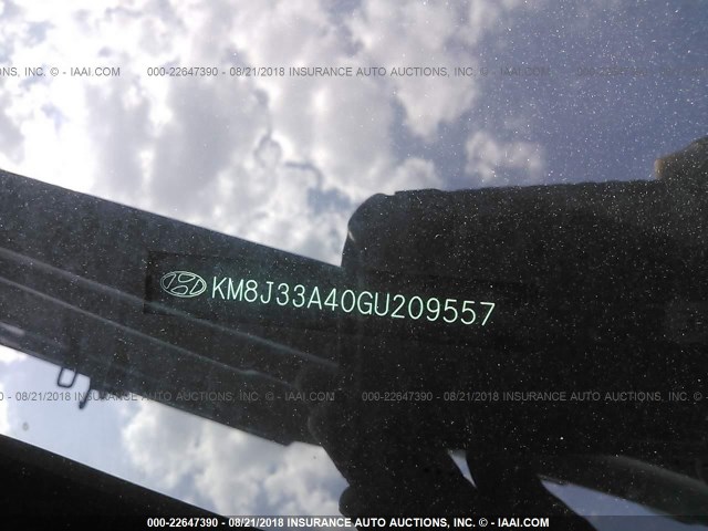 KM8J33A40GU209557 - 2016 HYUNDAI TUCSON LIMITED/SPORT AND ECO/SE BLUE photo 9