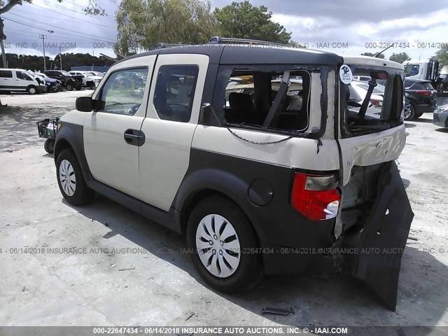 5J6YH18395L007481 - 2005 HONDA ELEMENT LX TAN photo 3