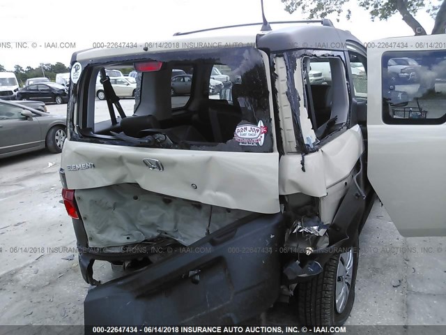 5J6YH18395L007481 - 2005 HONDA ELEMENT LX TAN photo 6