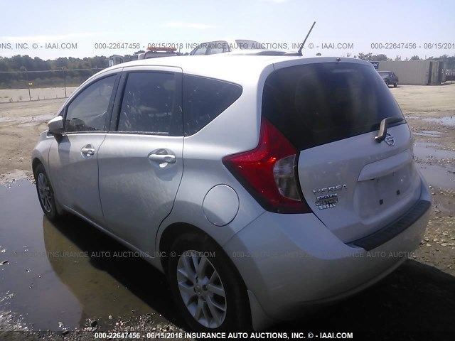 3N1CE2CP0GL404726 - 2016 NISSAN VERSA NOTE S/S PLUS/SV/SL/SR SILVER photo 3