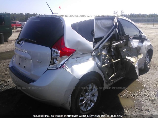 3N1CE2CP0GL404726 - 2016 NISSAN VERSA NOTE S/S PLUS/SV/SL/SR SILVER photo 4