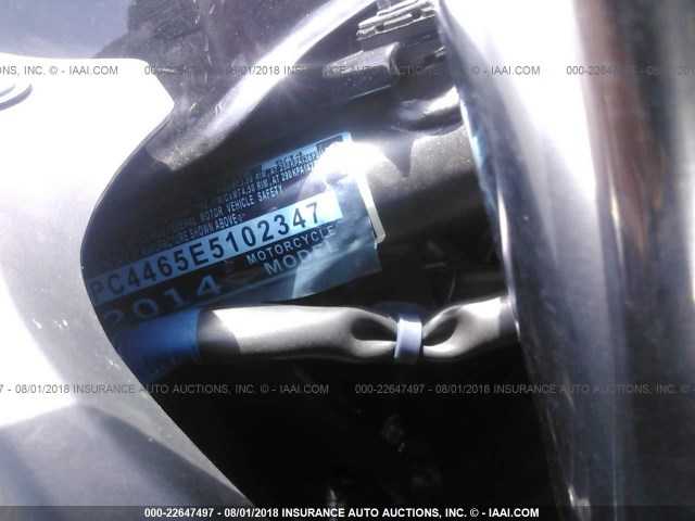 MLHPC4465E5102347 - 2014 HONDA CBR500 R BLACK photo 10