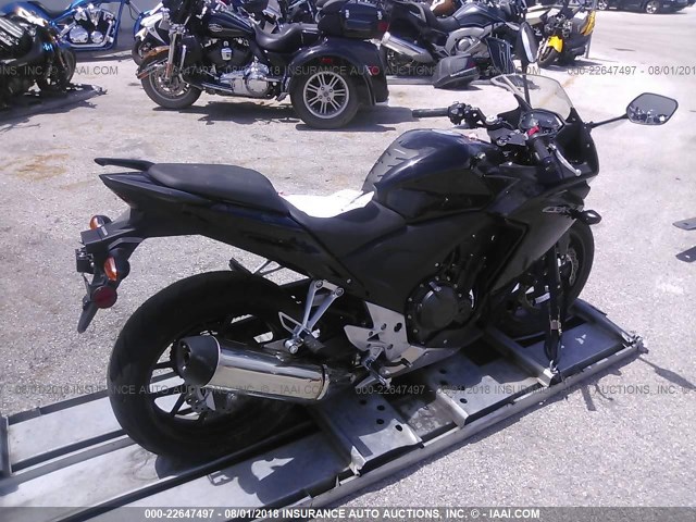 MLHPC4465E5102347 - 2014 HONDA CBR500 R BLACK photo 4