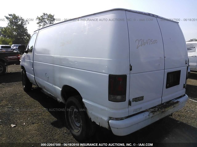 1FTSE34L12HA21122 - 2002 FORD ECONOLINE E350 SUPER DUTY VAN WHITE photo 3