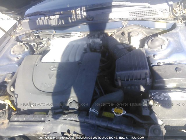 KMHWF35H94A961989 - 2004 HYUNDAI SONATA GLS/LX BLUE photo 10