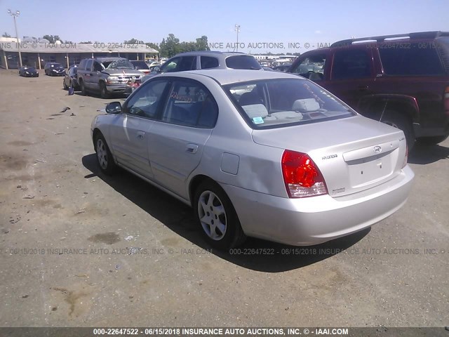 KMHDN46D76U299102 - 2006 HYUNDAI ELANTRA GLS/GT/LIMITED SILVER photo 3