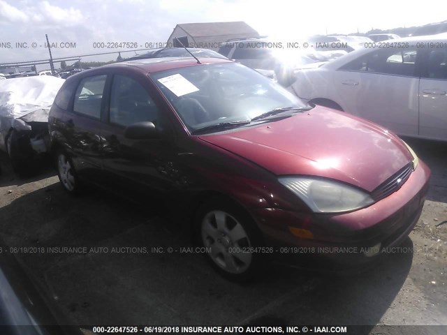 3FAFP37332R113814 - 2002 FORD FOCUS ZX5 RED photo 1