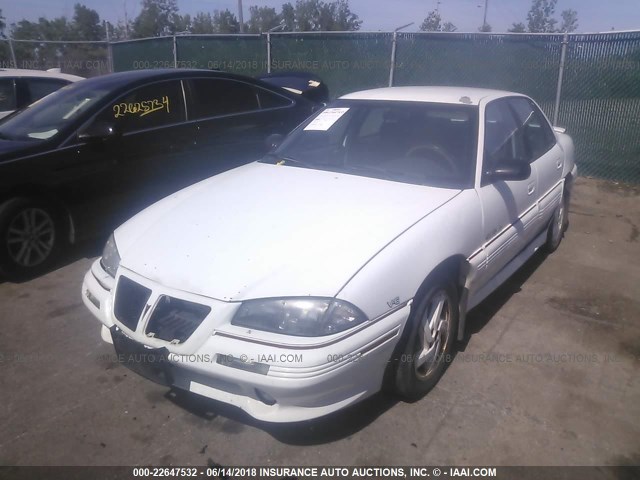 1G2NW55M3RC812101 - 1994 PONTIAC GRAND AM GT WHITE photo 2