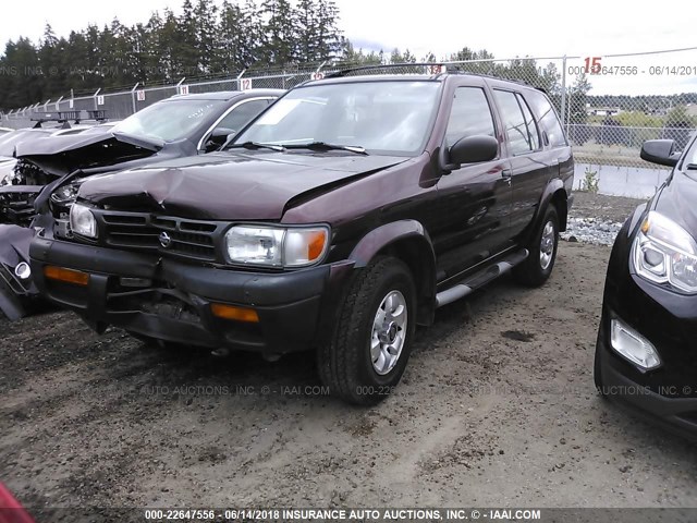 JN8AR05Y7XW316712 - 1999 NISSAN PATHFINDER LE/SE/XE MAROON photo 2