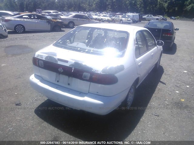 1N4AB41D3XC731382 - 1999 NISSAN SENTRA XE/GXE WHITE photo 4