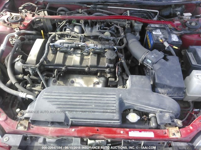 JM1BJ245X21542601 - 2002 MAZDA PROTEGE PR5 红色 照片 10