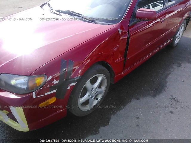 JM1BJ245X21542601 - 2002 MAZDA PROTEGE PR5 红色 照片 6