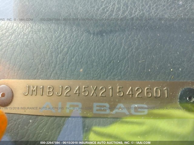 JM1BJ245X21542601 - 2002 MAZDA PROTEGE PR5 红色 照片 9