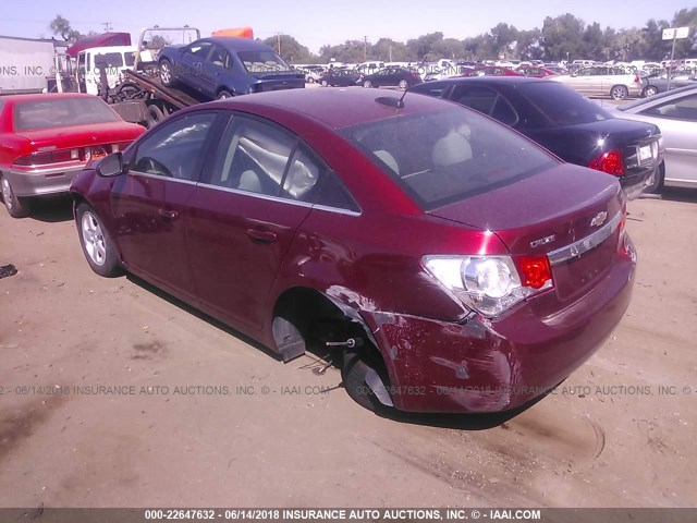 1G1PE5SB0G7136473 - 2016 CHEVROLET CRUZE LIMITED LT RED photo 3