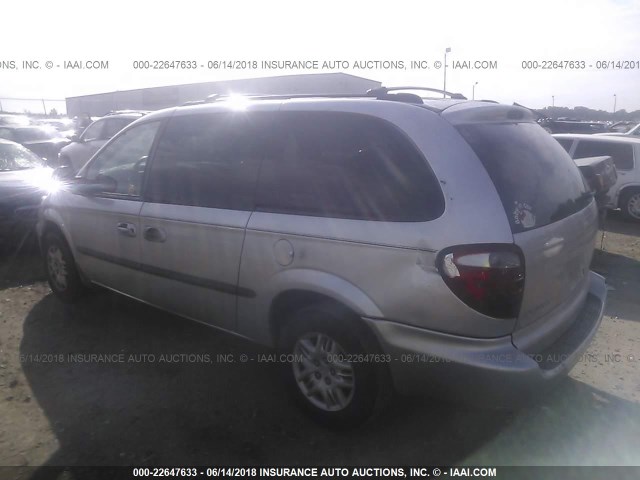 2B4GP44332R743151 - 2002 DODGE GRAND CARAVAN SPORT SILVER photo 3