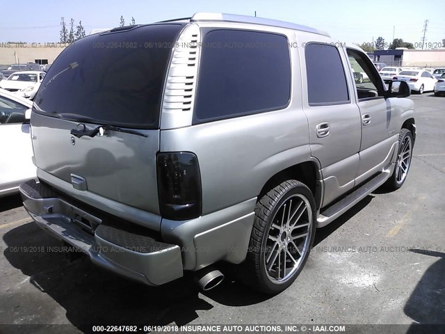 1GKEK63U44J127257 - 2004 GMC YUKON DENALI Champagne photo 4