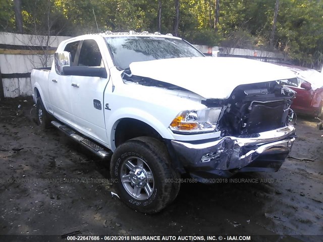 3C6UD5PL4CG337815 - 2012 DODGE RAM 2500 LONGHORN WHITE photo 1