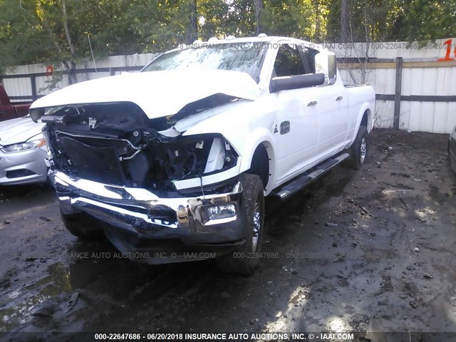 3C6UD5PL4CG337815 - 2012 DODGE RAM 2500 LONGHORN WHITE photo 2