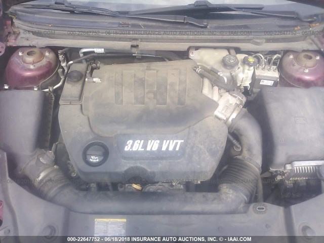 1G1ZK57788F224958 - 2008 CHEVROLET MALIBU LTZ 勃艮第红 照片 10