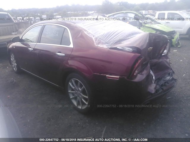 1G1ZK57788F224958 - 2008 CHEVROLET MALIBU LTZ 勃艮第红 照片 3