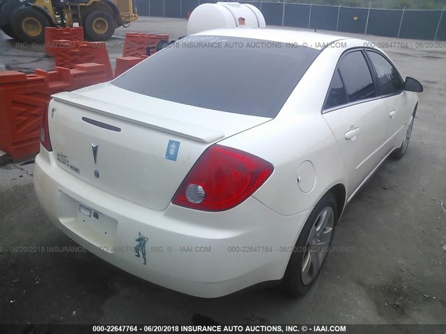 1G2ZG57B384288404 - 2008 PONTIAC G6 SE WHITE photo 4