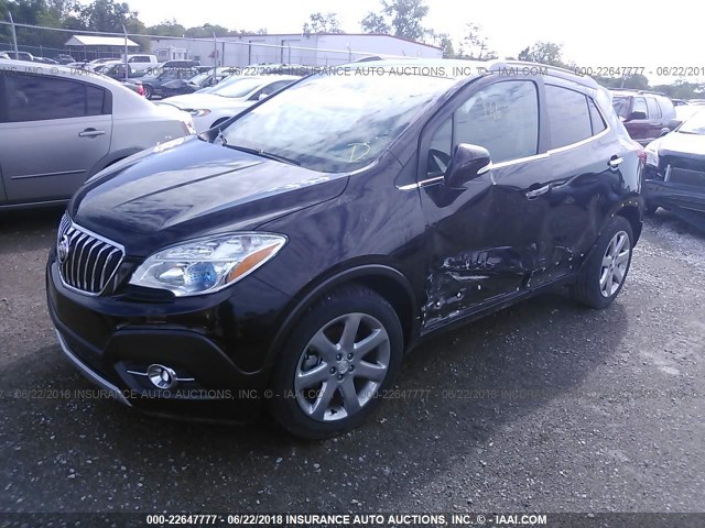 KL4CJBSBXGB722511 - 2016 BUICK ENCORE CONVENIENCE Շագանակագույն լուսանկար 2