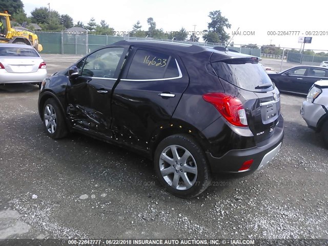 KL4CJBSBXGB722511 - 2016 BUICK ENCORE CONVENIENCE Շագանակագույն լուսանկար 3