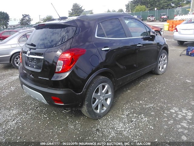 KL4CJBSBXGB722511 - 2016 BUICK ENCORE CONVENIENCE Շագանակագույն լուսանկար 4