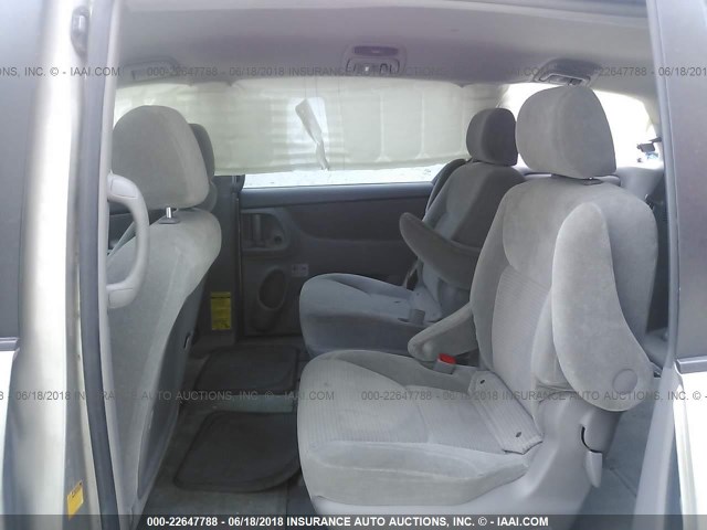 5TDZA23C46S503588 - 2006 TOYOTA SIENNA CE/LE BEIGE photo 8