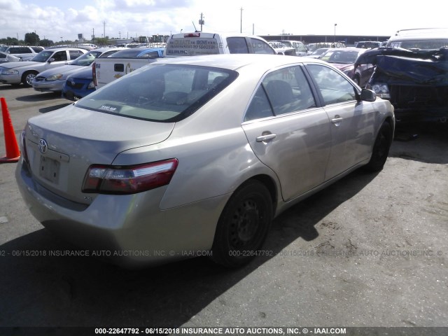 4T1BE46K07U627595 - 2007 TOYOTA CAMRY NEW GENERAT CE/LE/XLE/SE GOLD photo 4