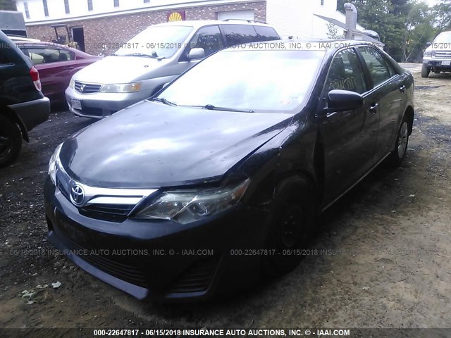 4T4BF1FK5CR190754 - 2012 TOYOTA CAMRY SE/LE/XLE BLACK photo 2