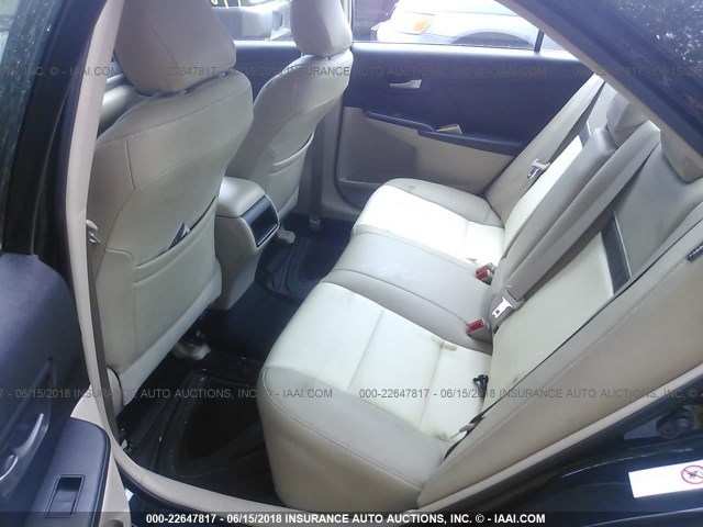 4T4BF1FK5CR190754 - 2012 TOYOTA CAMRY SE/LE/XLE BLACK photo 8