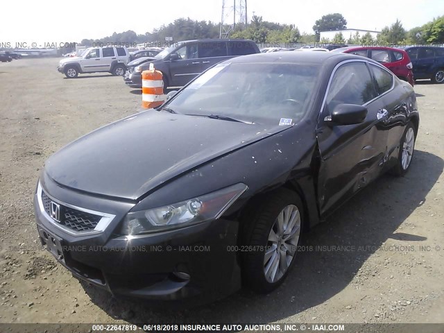 1HGCS2A81AA006944 - 2010 HONDA ACCORD EXL BLACK photo 2