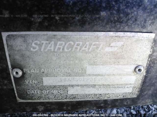 1SABS02P352CK7043 - 2005 STARCRAFT TRAVELSTAR  WHITE photo 9