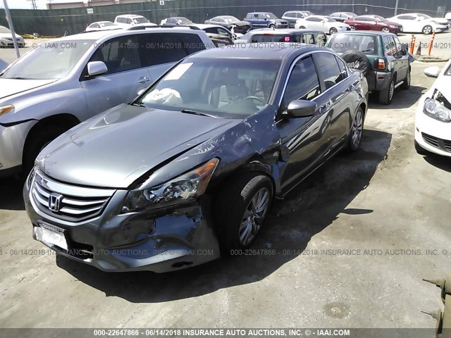 1HGCP2F80CA107583 - 2012 HONDA ACCORD EXL GRAY photo 2