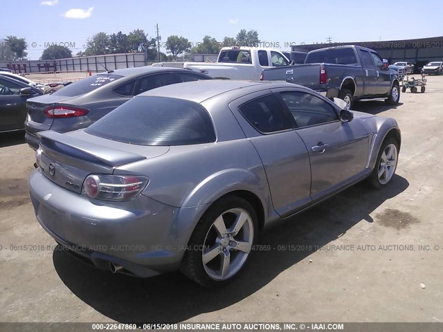 JM1FE17NX40129646 - 2004 MAZDA RX8 GRAY photo 4