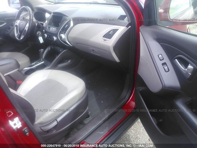 KM8JUCAC3CU420492 - 2012 HYUNDAI TUCSON GLS/LIMITED RED photo 5