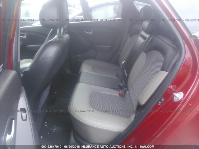 KM8JUCAC3CU420492 - 2012 HYUNDAI TUCSON GLS/LIMITED RED photo 8