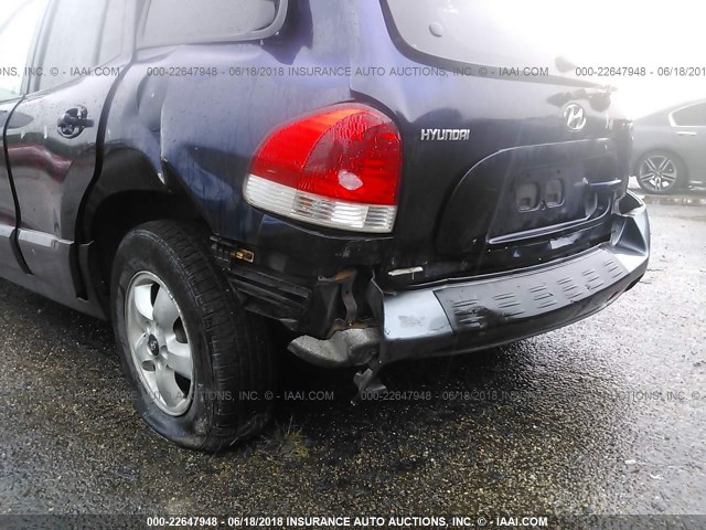 KM8SC13D95U921892 - 2005 HYUNDAI SANTA FE GLS/LX GOLD photo 6