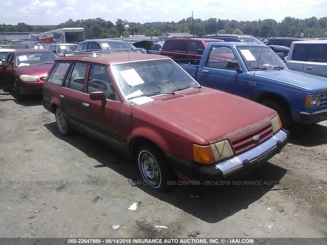 1FAPP2895JT166836 - 1988 FORD ESCORT GL RED photo 1