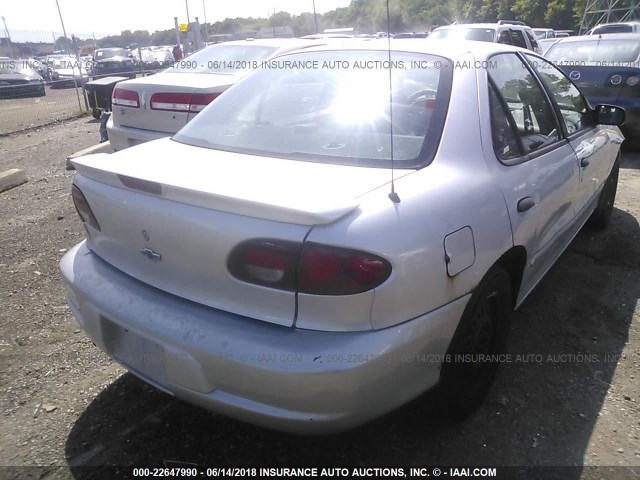 1G1JF5246Y7274069 - 2000 CHEVROLET CAVALIER LS SILVER photo 4