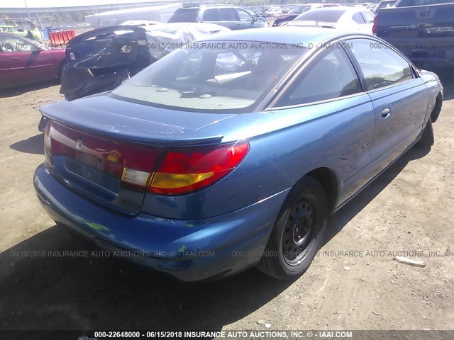 1G8ZN1282YZ141767 - 2000 SATURN SC1 BLUE photo 4