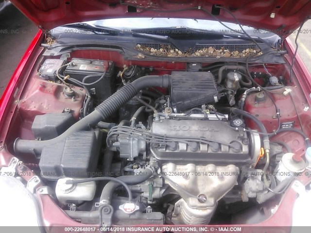 2HGEJ642XXH100700 - 1999 HONDA CIVIC CX RED photo 10