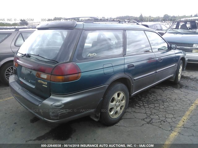 4S3BG6851W6614228 - 1998 SUBARU LEGACY 30TH ANN OUTBACK/LTD/SPT GREEN photo 4