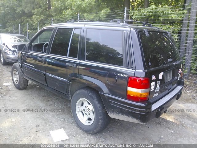 1J4GZ48SXWC167291 - 1998 JEEP GRAND CHEROKEE LAREDO/SPECIAL BLACK photo 3