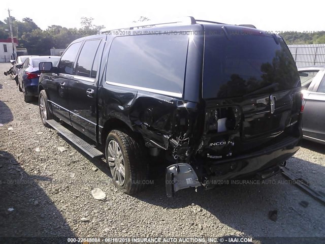 5LMJJ3H58AEJ05921 - 2010 LINCOLN NAVIGATOR L BLACK photo 3