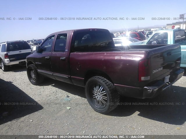 1D7HA18N12S703139 - 2002 DODGE RAM 1500 MAROON photo 3