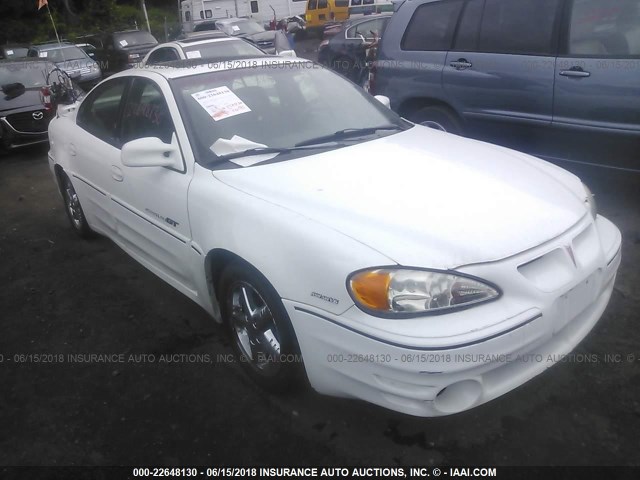 1G2NW52E91C146606 - 2001 PONTIAC GRAND AM GT WHITE photo 1