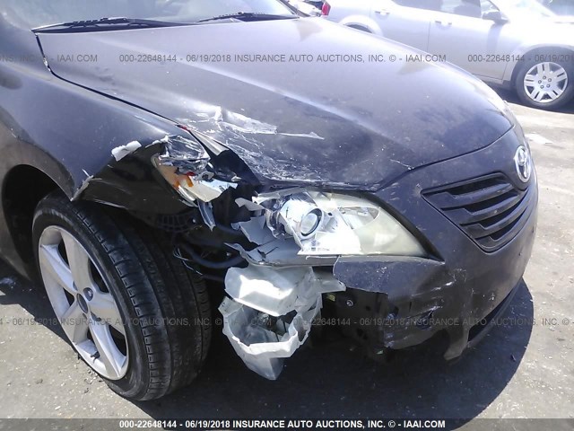 4T1BK46K47U032886 - 2007 TOYOTA CAMRY NEW GENERAT LE/XLE/SE BLACK photo 6