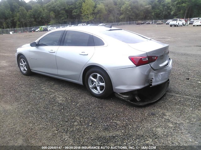 1G1ZB5ST7HF216497 - 2017 CHEVROLET MALIBU LS GRAY photo 3